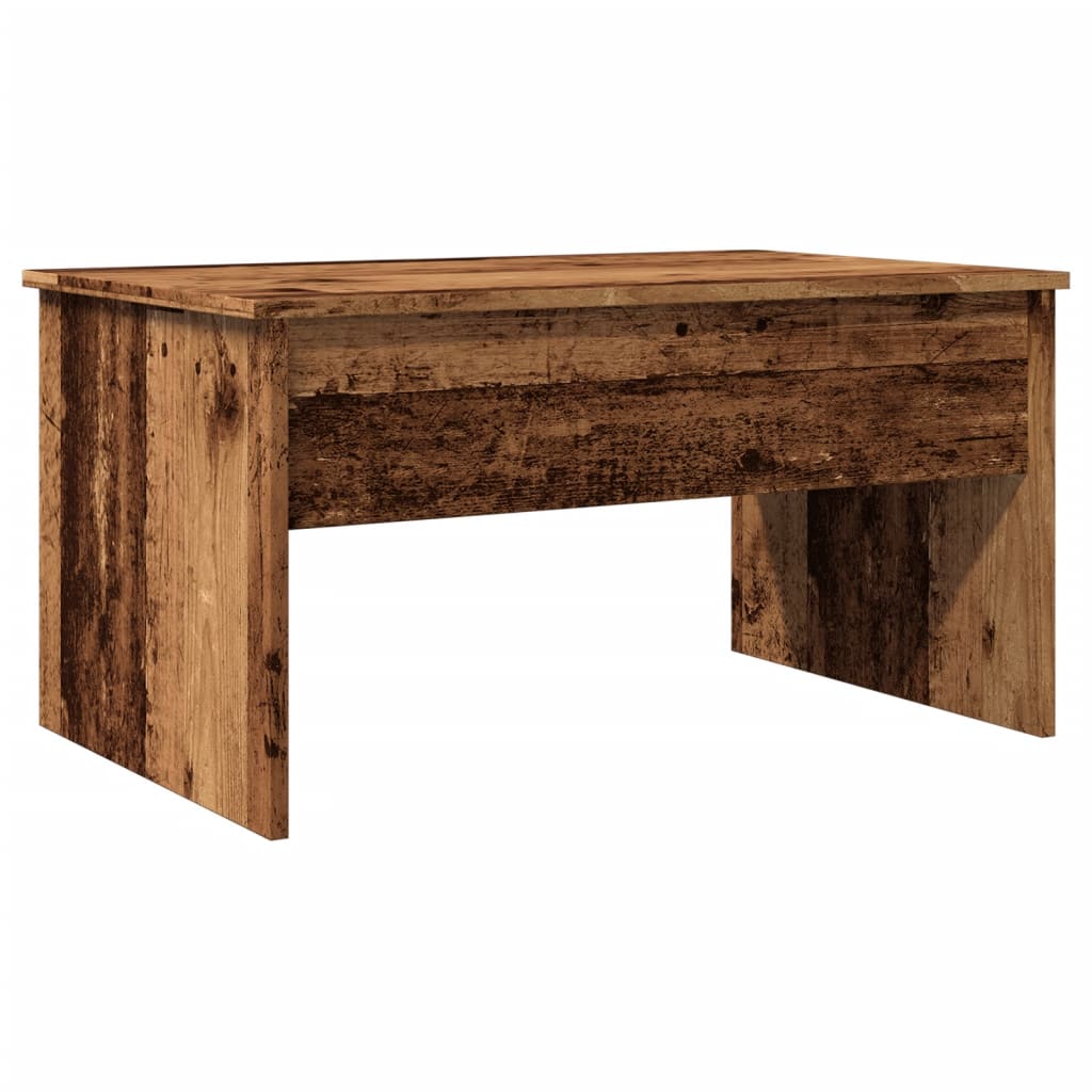 Table basse vieux bois 80x50,5x41,5 cm bois d'ingénierie