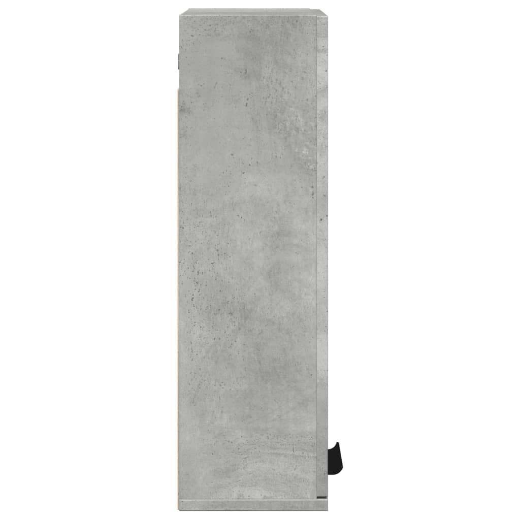 Armoire de salle de bain murale Gris béton 32x20x67 cm