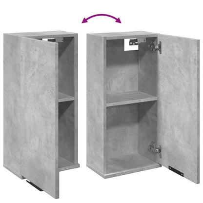 Armoire de salle de bain murale Gris béton 32x20x67 cm