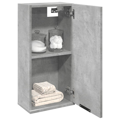 Armoire de salle de bain murale Gris béton 32x20x67 cm