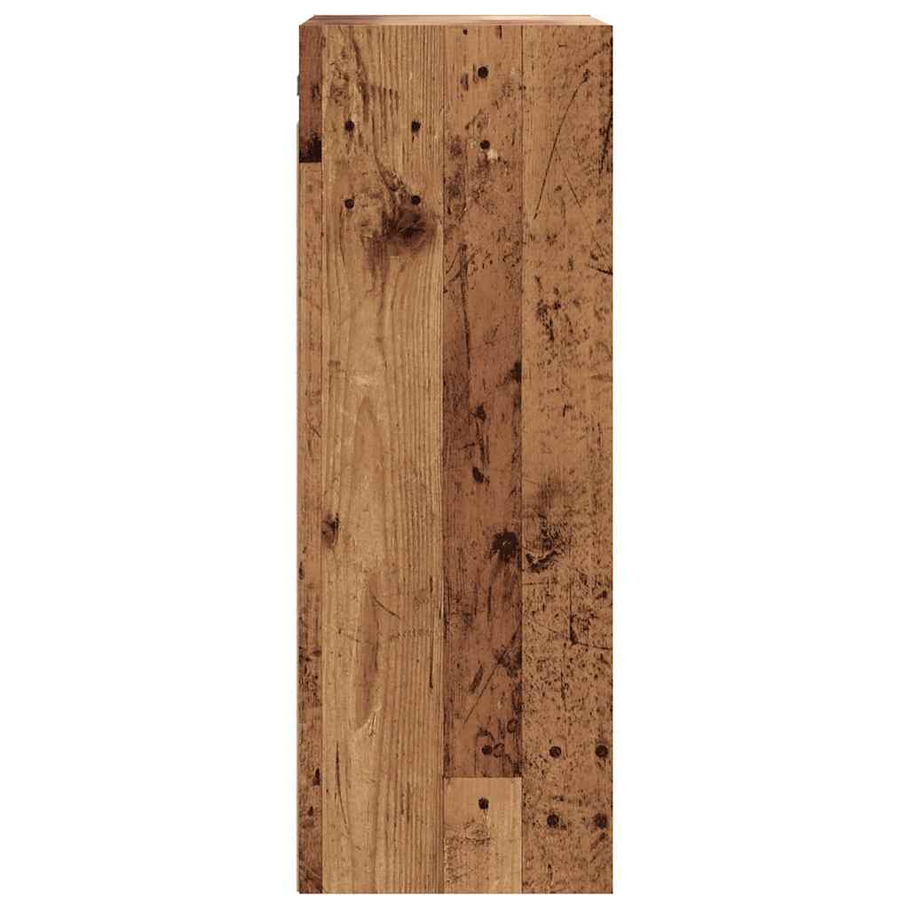 Armoire murale suspendue vieux bois 69,5x32,5x90 cm