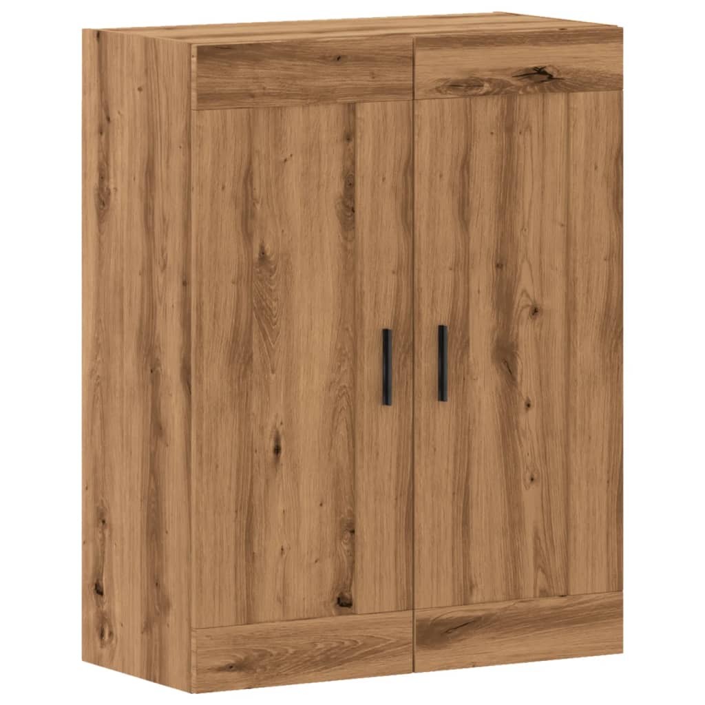 Armoire murale chêne artisanal 69,5x34x90 cm bois d'ingénierie