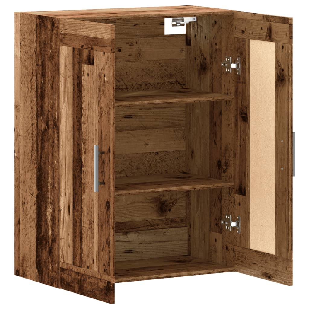 Armoire murale vieux bois 69,5x34x90 cm bois d'ingénierie