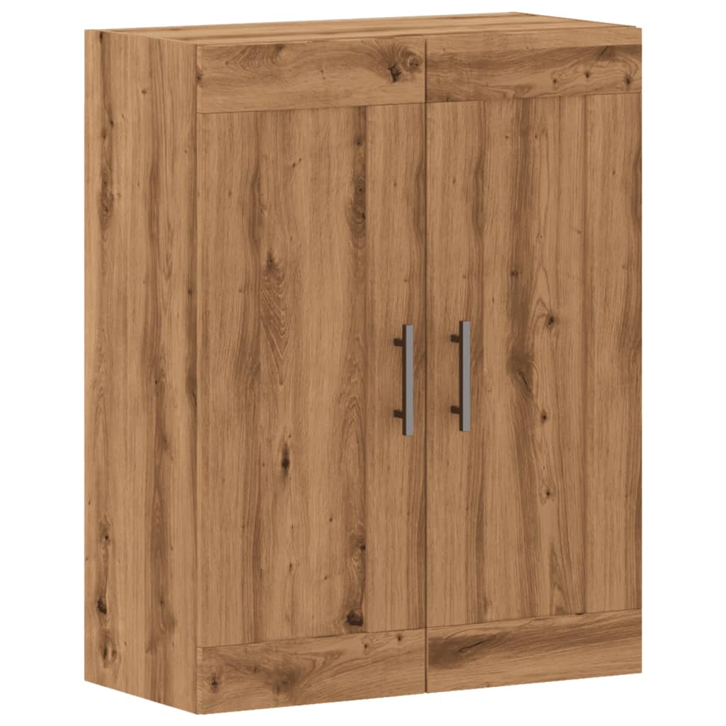 Armoire murale chêne artisanal 69,5x34x90 cm bois d'ingénierie