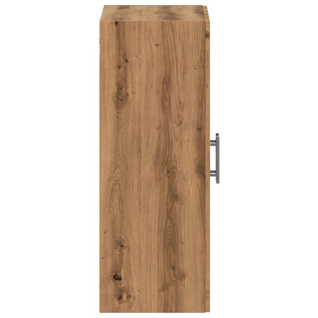 Armoire murale chêne artisanal 69,5x34x90 cm bois d'ingénierie