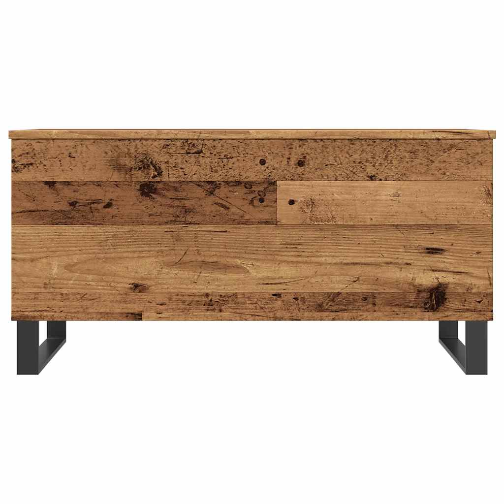 Table basse vieux bois 90x44,5x45 cm bois d'ingénierie