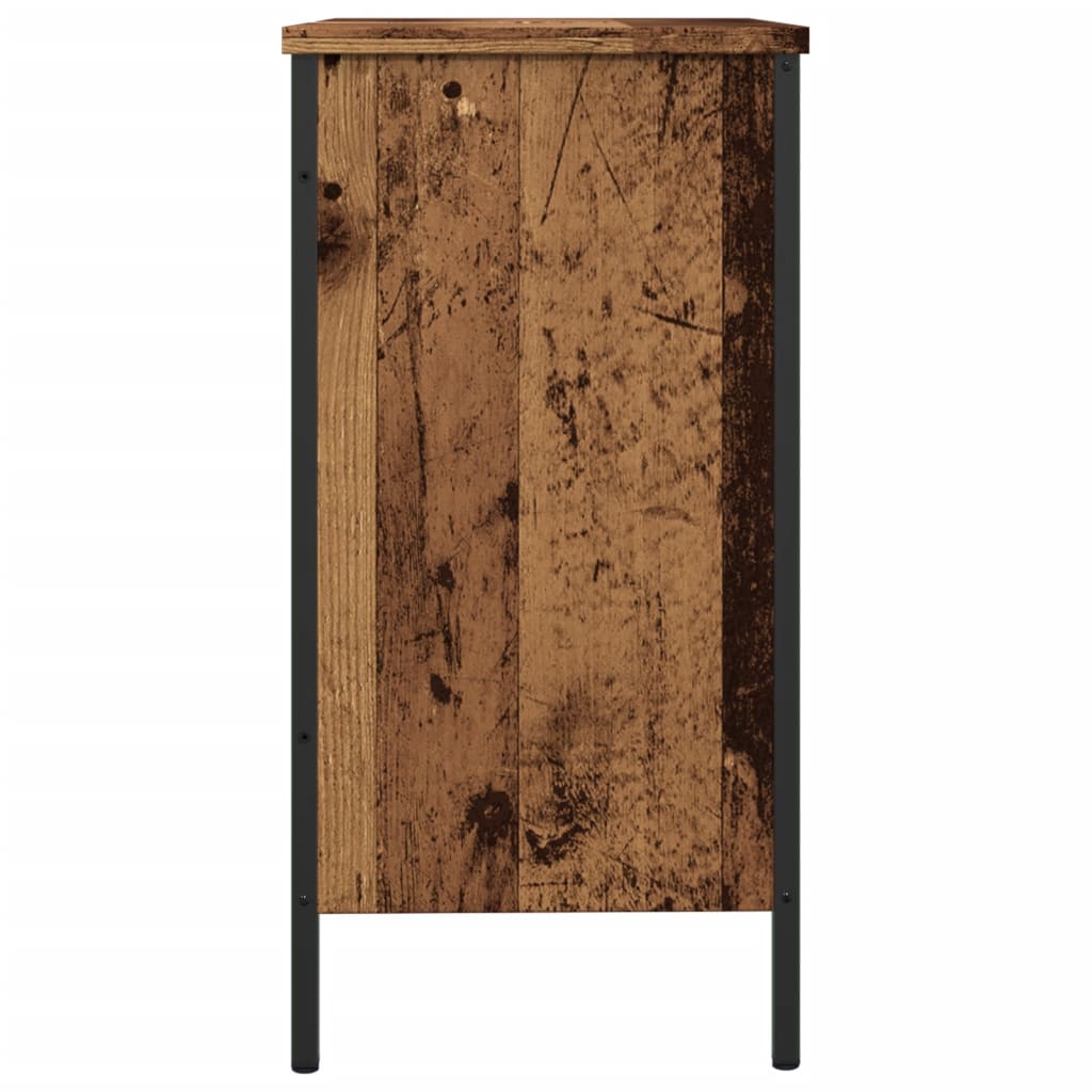 Armoire lavabo vieux bois 60x30x60 cm bois d'ingénierie