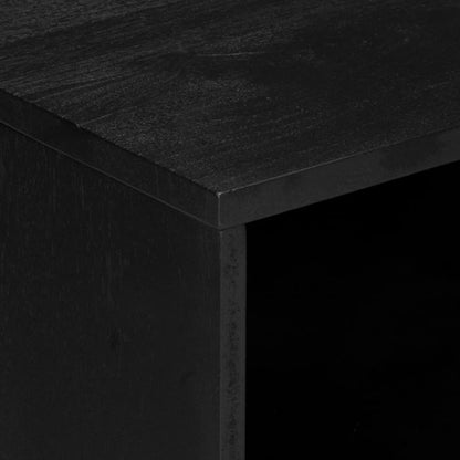 Table de chevet noir 50x33x62 cm bois d'ingénierie