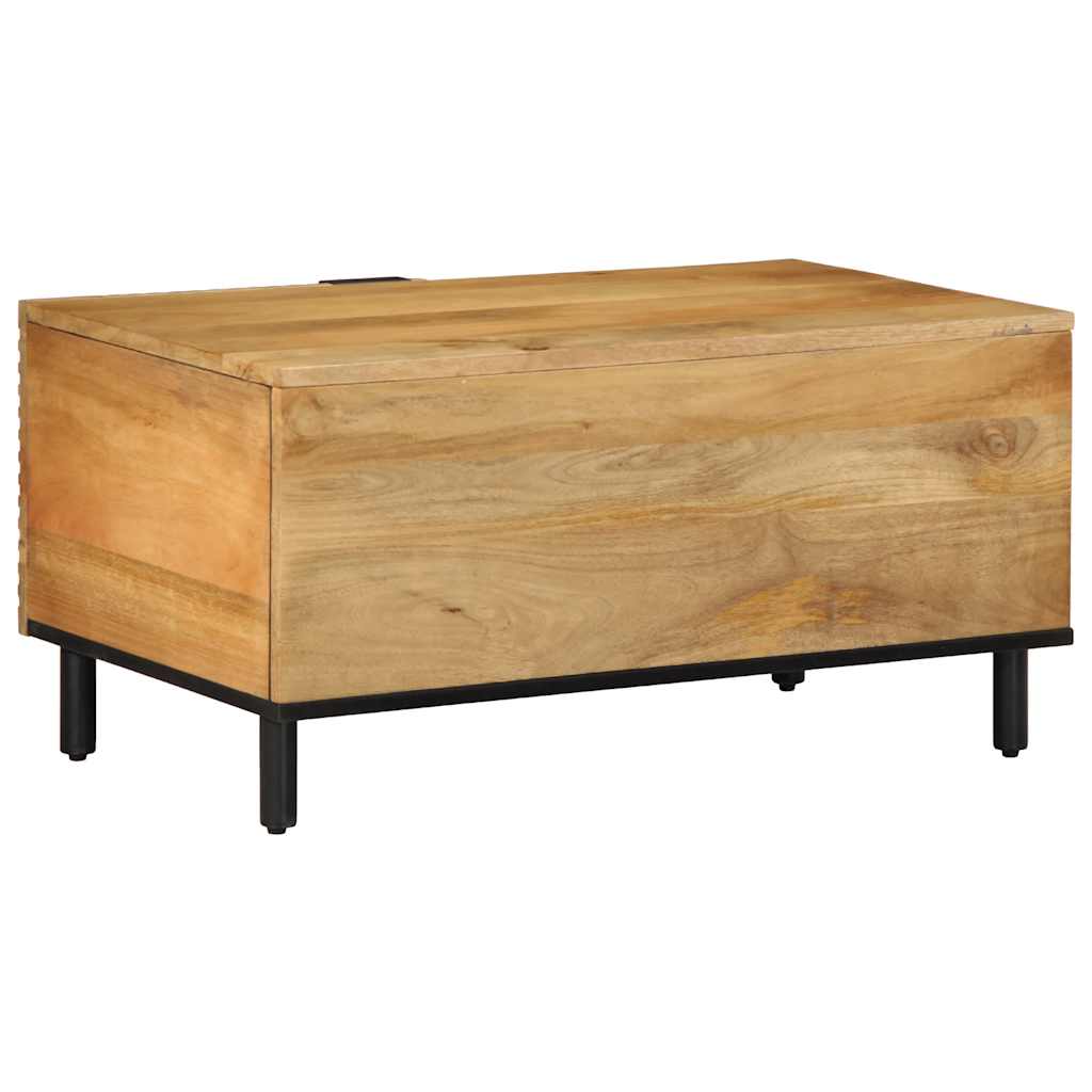 Table basse marron 80x50x40 cm bois de manguier massif