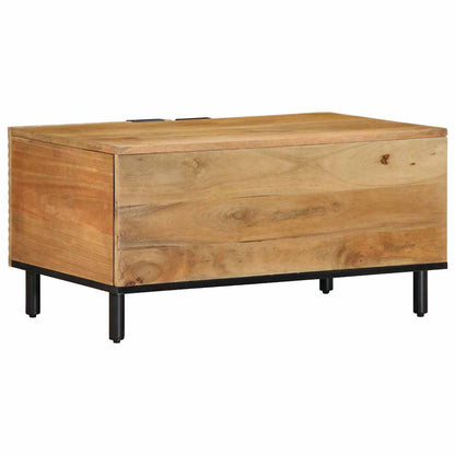 Table basse marron 80x50x40 cm bois de manguier massif