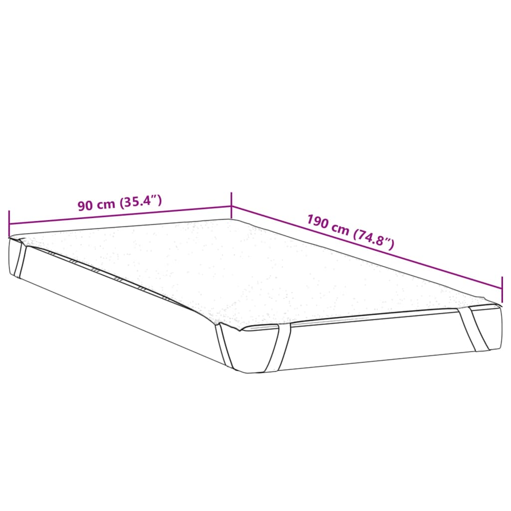 Protège-matelas blanc 90x190 cm imperméable