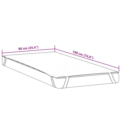 Protège-matelas blanc 90x190 cm imperméable