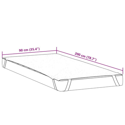 Protège-matelas blanc 90x200 cm imperméable