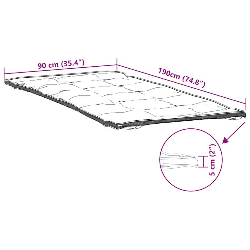 Protège-matelas blanc 90x190 cm