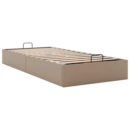 Cadre de lit ottoman sans matelas cappuccino 80x200 cm