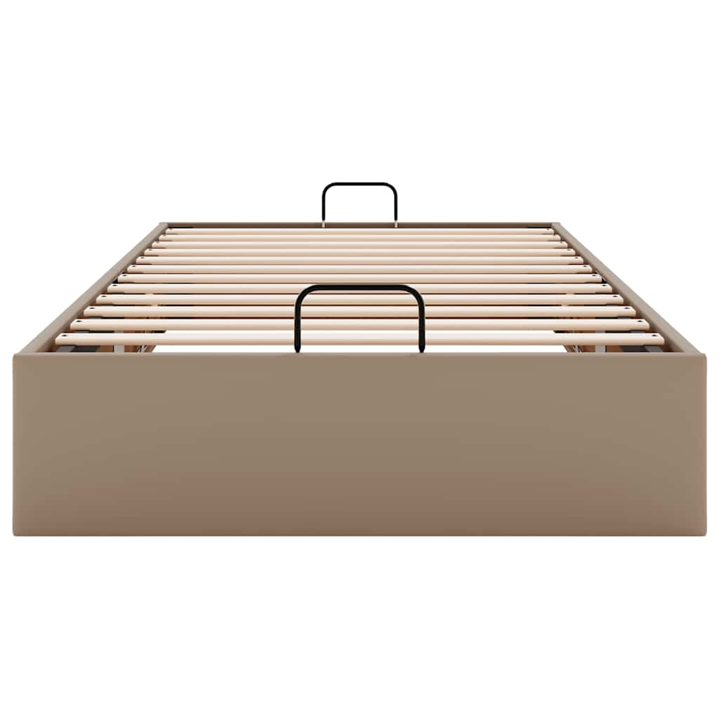 Cadre de lit ottoman sans matelas cappuccino 80x200 cm