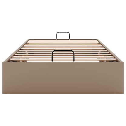 Cadre de lit ottoman sans matelas cappuccino 80x200 cm