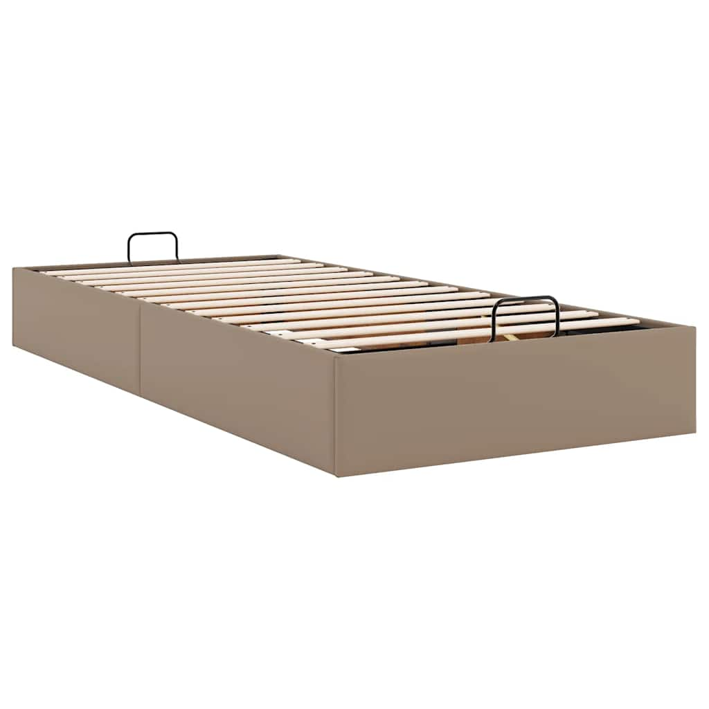 Cadre de lit ottoman sans matelas cappuccino 80x200 cm