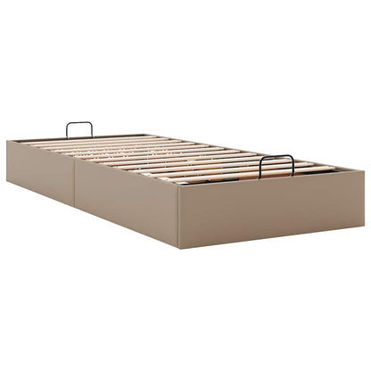 Cadre de lit ottoman sans matelas cappuccino 90x190 cm