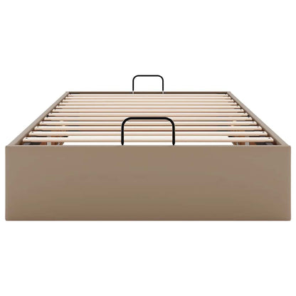 Cadre de lit ottoman sans matelas cappuccino 90x200 cm