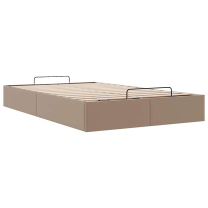 Cadre de lit ottoman sans matelas cappuccino 120x190 cm