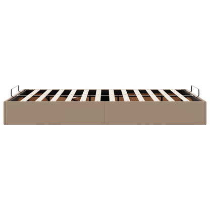 Cadre de lit ottoman sans matelas cappuccino 120x190 cm