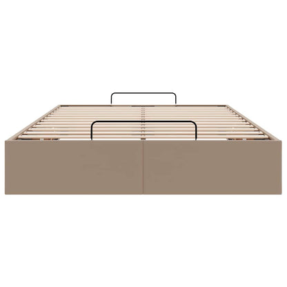 Cadre de lit ottoman sans matelas cappuccino 120x200 cm