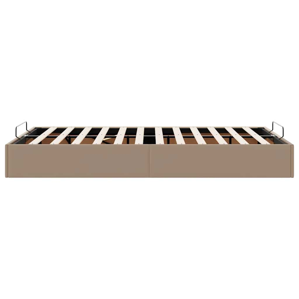 Cadre de lit ottoman sans matelas cappuccino 120x200 cm