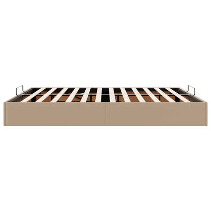 Cadre de lit ottoman sans matelas cappuccino 160x200 cm