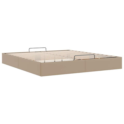 Cadre de lit ottoman sans matelas cappuccino 160x200 cm