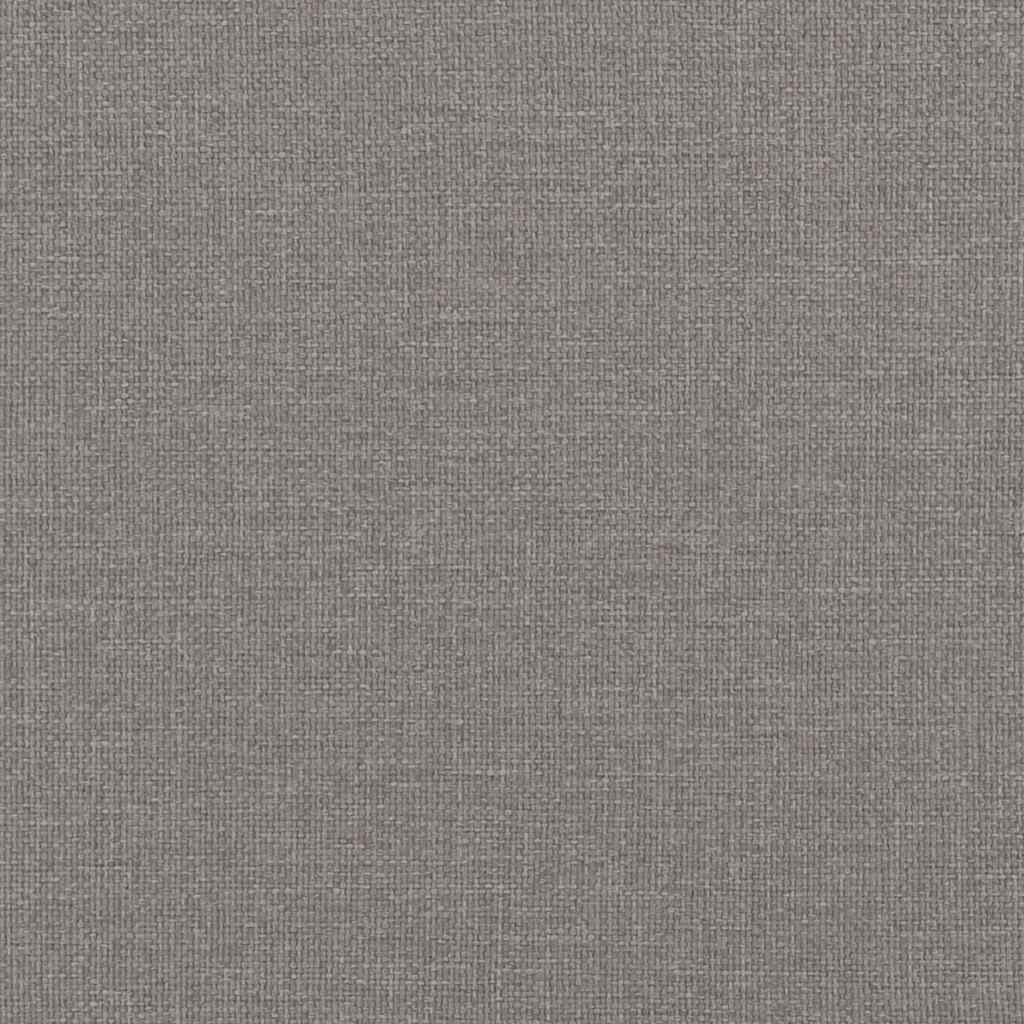 Cadre de lit ottoman sans matelas taupe 120x190 cm tissu