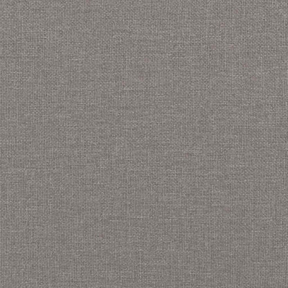 Cadre de lit ottoman sans matelas taupe 120x190 cm tissu