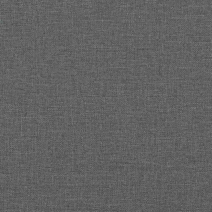 Cadre de lit ottoman sans matelas gris foncé 140x200 cm tissu