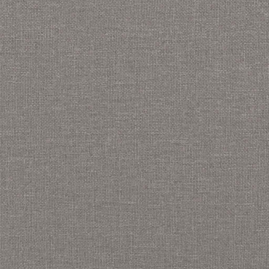 Cadre de lit ottoman sans matelas taupe 140x200 cm tissu