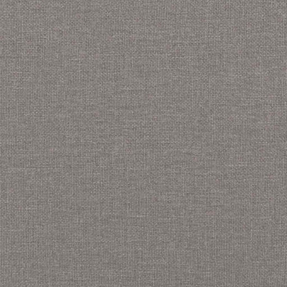 Cadre de lit ottoman sans matelas taupe 140x200 cm tissu