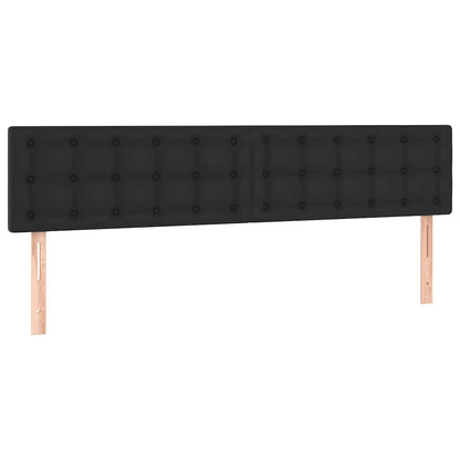 Cadre de lit ottoman avec matelas noir 180x200 cm similicuir