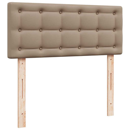 Lit ottoman avec matelas & LED cappuccino 120x190cm similicuir