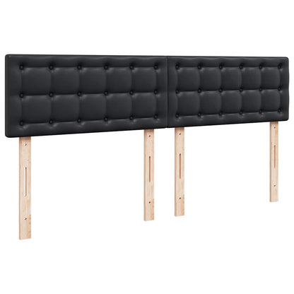 Lit ottoman avec matelas & LED Noir 180x200cm similicuir