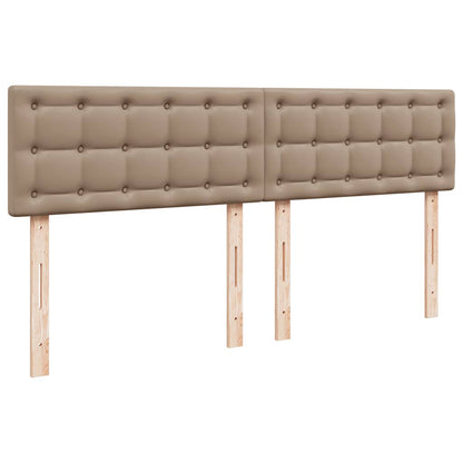 Lit ottoman avec matelas & LED Cappuccino 180x200cm similicuir