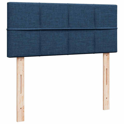 Lit ottoman avec matelas et LED bleu 120x190 cm tissu