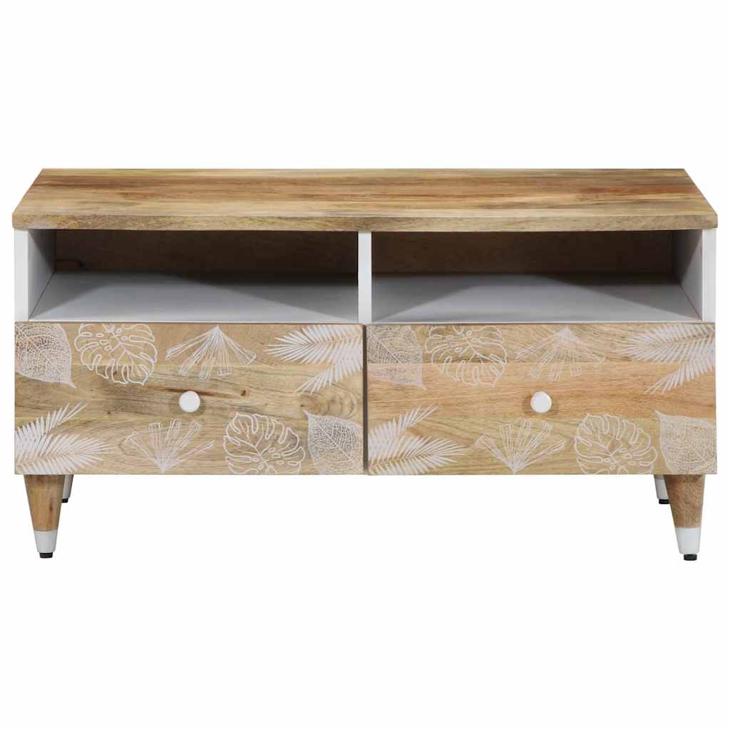 Table basse 80x54x40 cm bois de manguier massif