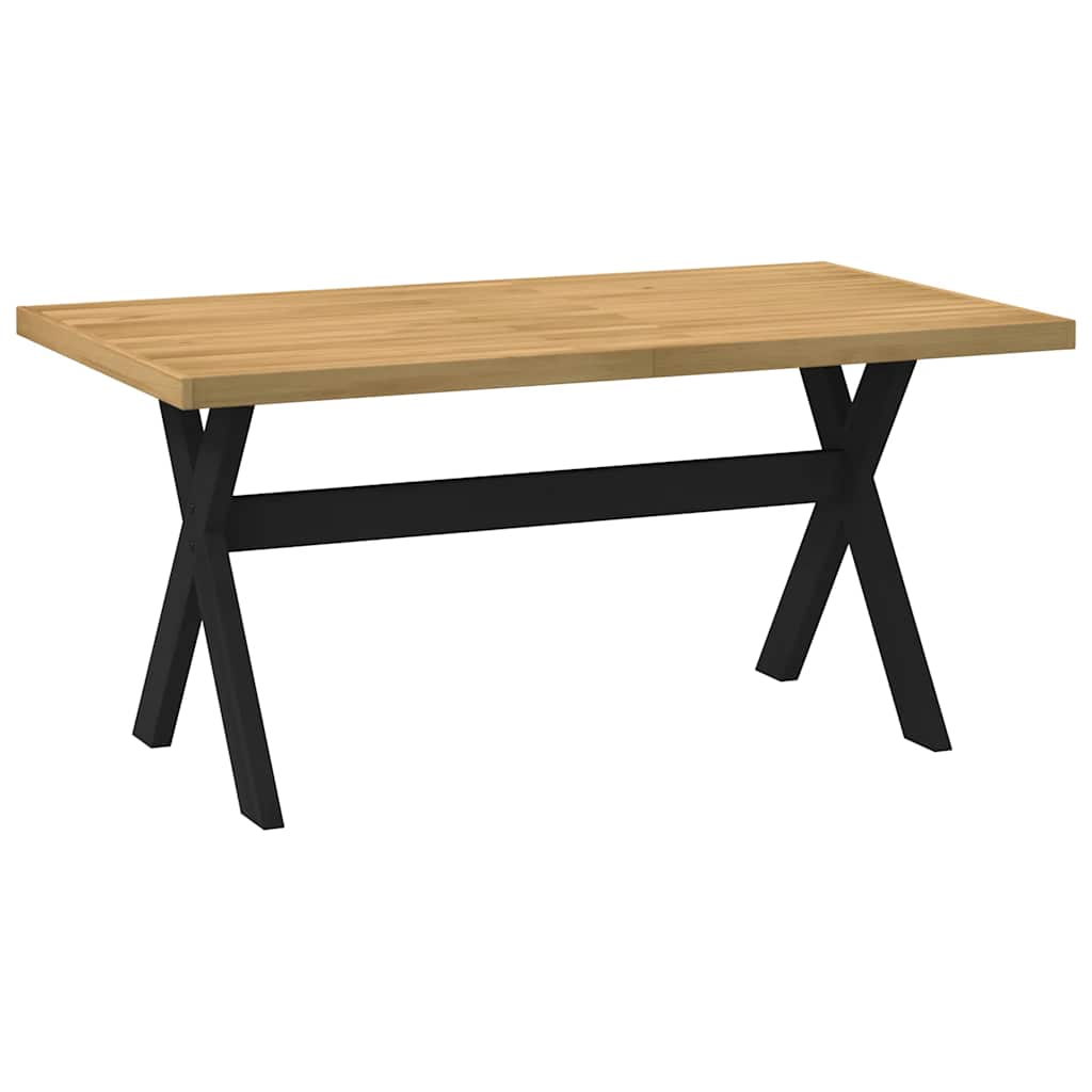 Table à manger NOAIN pieds en forme de X 160x90x75cm massif pin