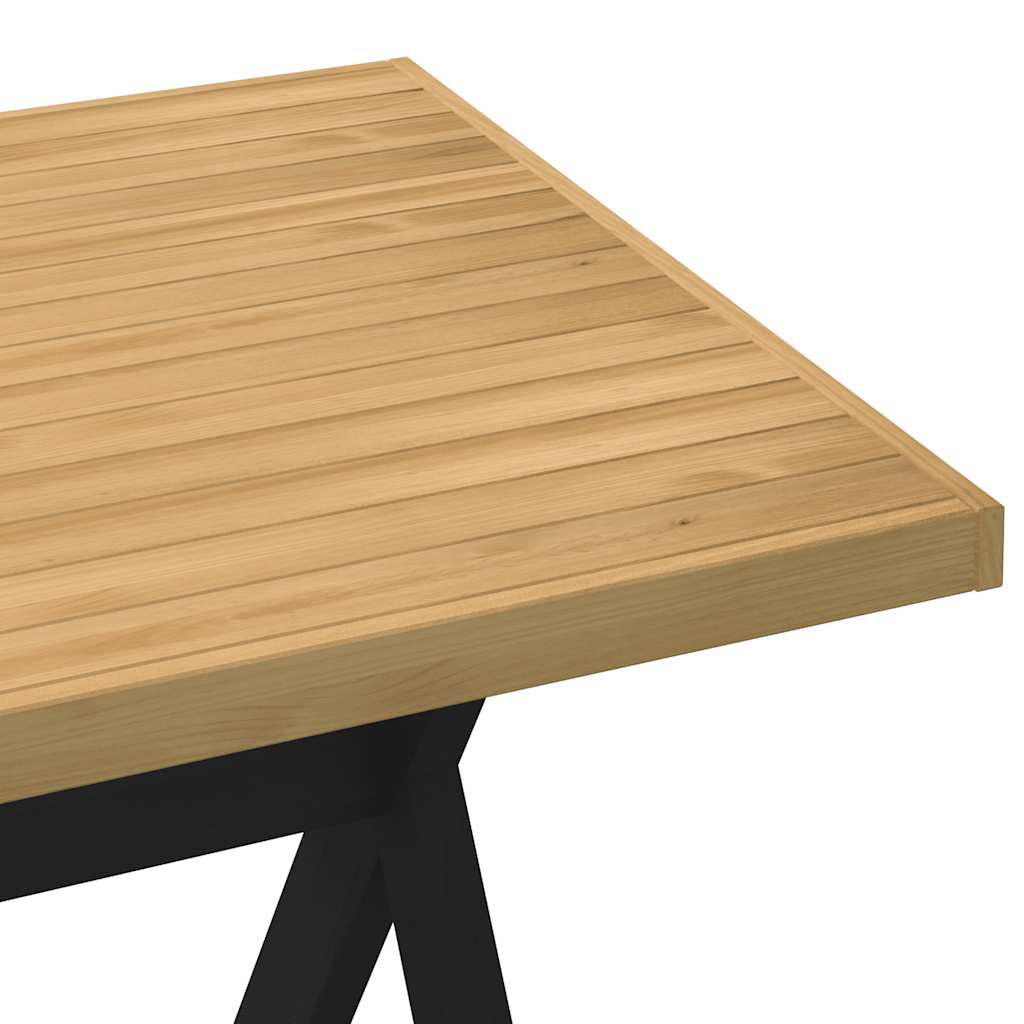 Table à manger NOAIN pieds en forme de X 160x90x75cm massif pin