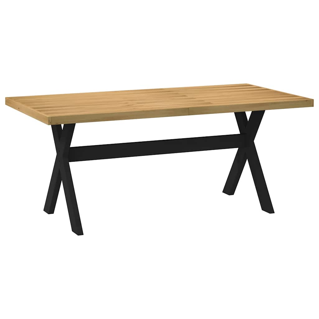 Table à manger NOAIN pieds en forme de X 180x90x75cm massif pin