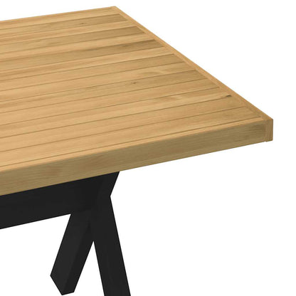 Table à manger NOAIN pieds en forme de X 180x90x75cm massif pin