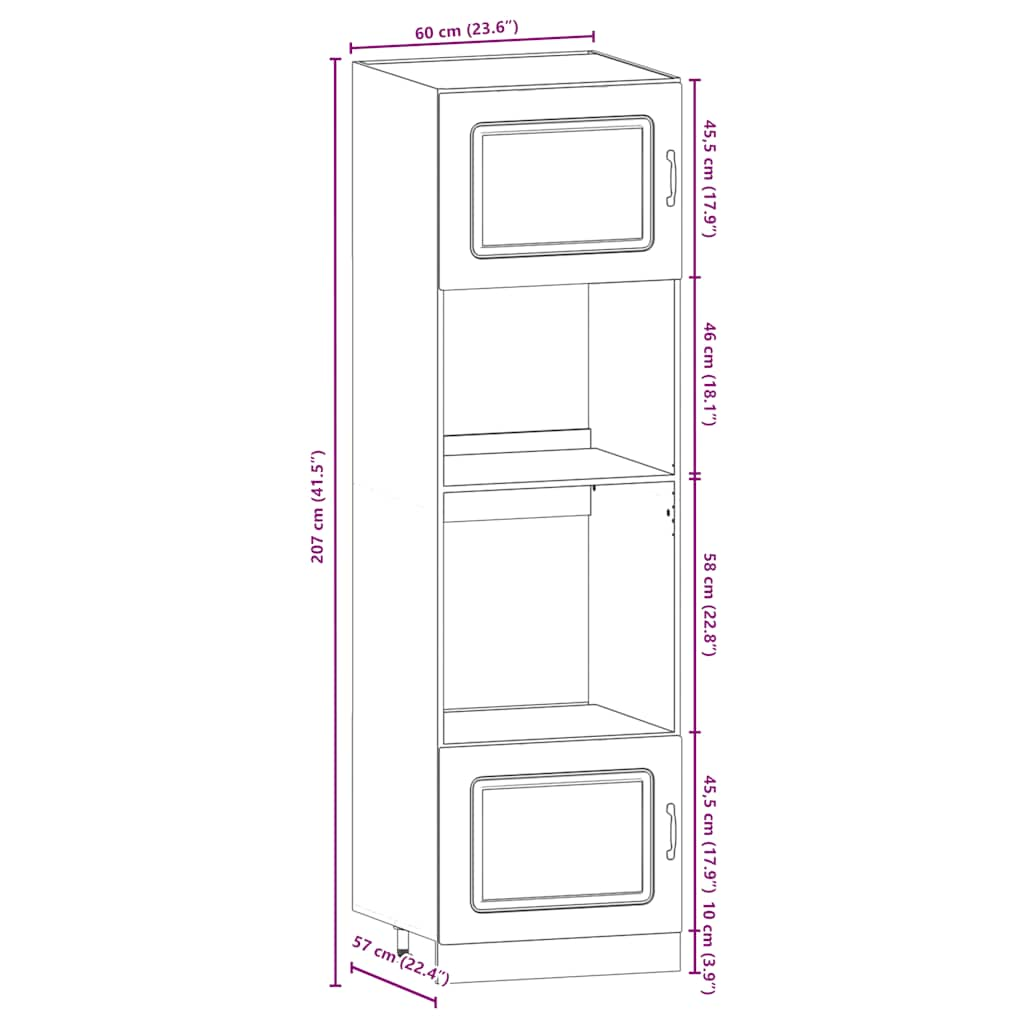 Ensemble D'armoires De Cuisine 7 Pcs Kalmar Bois D'ingénierie