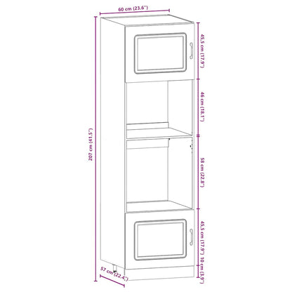 Ensemble D'armoires De Cuisine 7 Pcs Kalmar Bois D'ingénierie