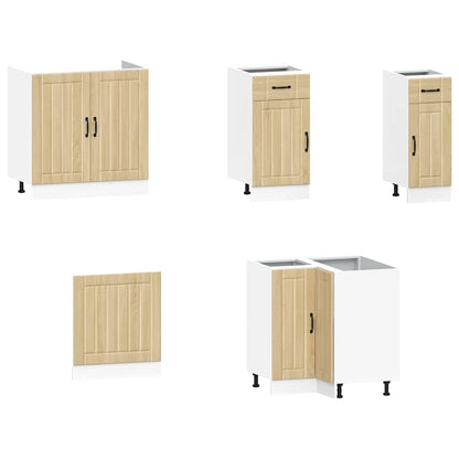 Ensemble D'armoires De Cuisine 11 Pcs Bois D'ingénierie Chêne Sonoma