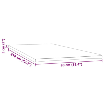 Sur-matelas 90x210x5 cm