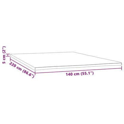 Sur-matelas 140x220x5 cm